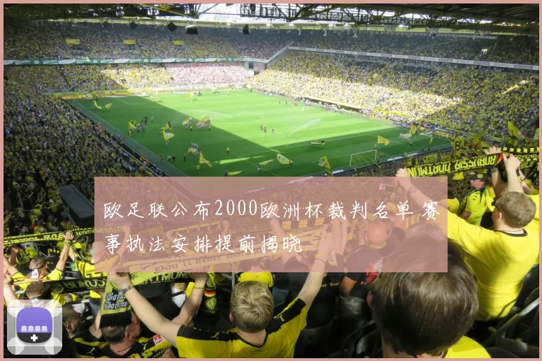 欧足联公布2000欧洲杯裁判名单 赛事执法安排提前揭晓