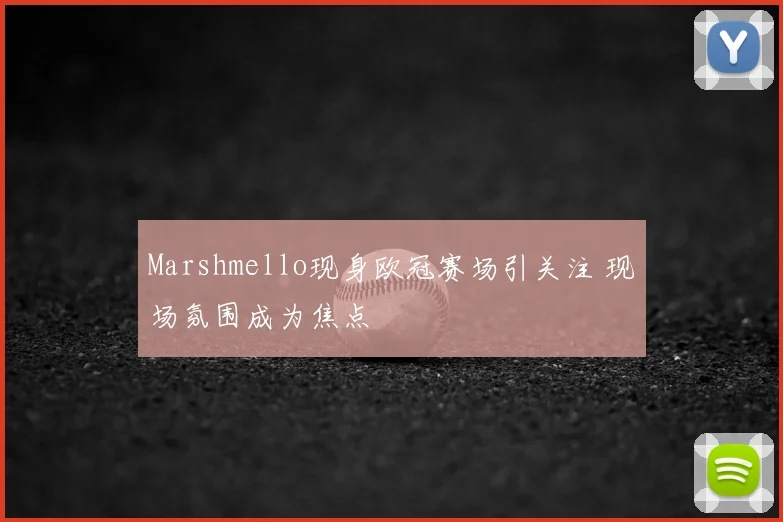 Marshmello现身欧冠赛场引关注 现场氛围成为焦点